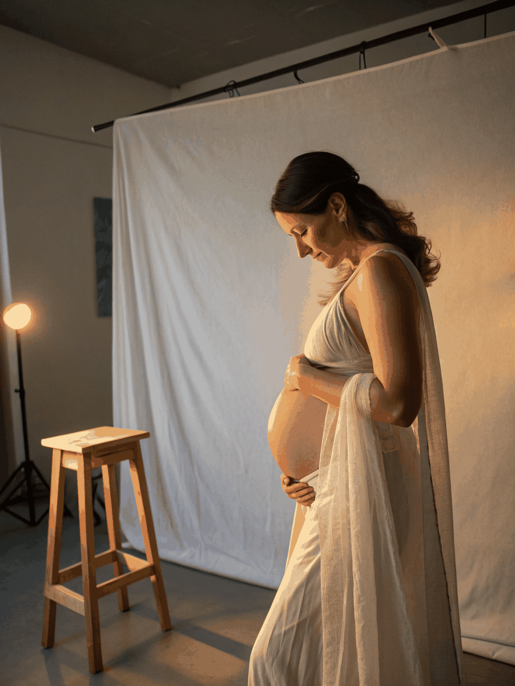 Expectant parents maternity portrait